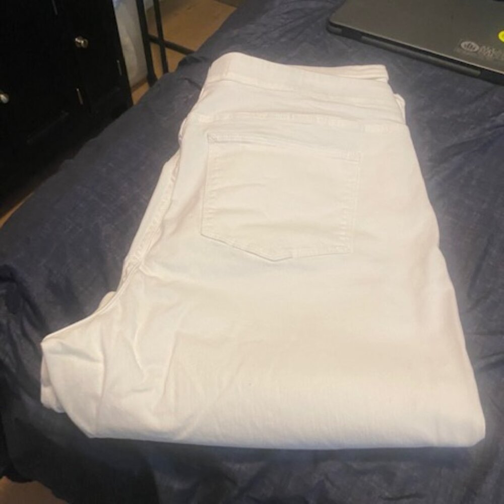 Soft Surroundings White Denim Jeans XTL